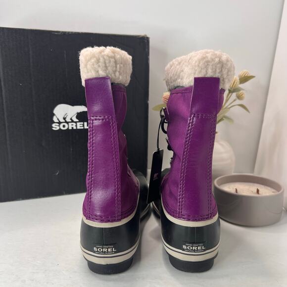 Sorel Yoot Pac Nylon Boot Waterproof Wild Iris/Dark Plum Kids 7 NWB - Picture 4 of 9